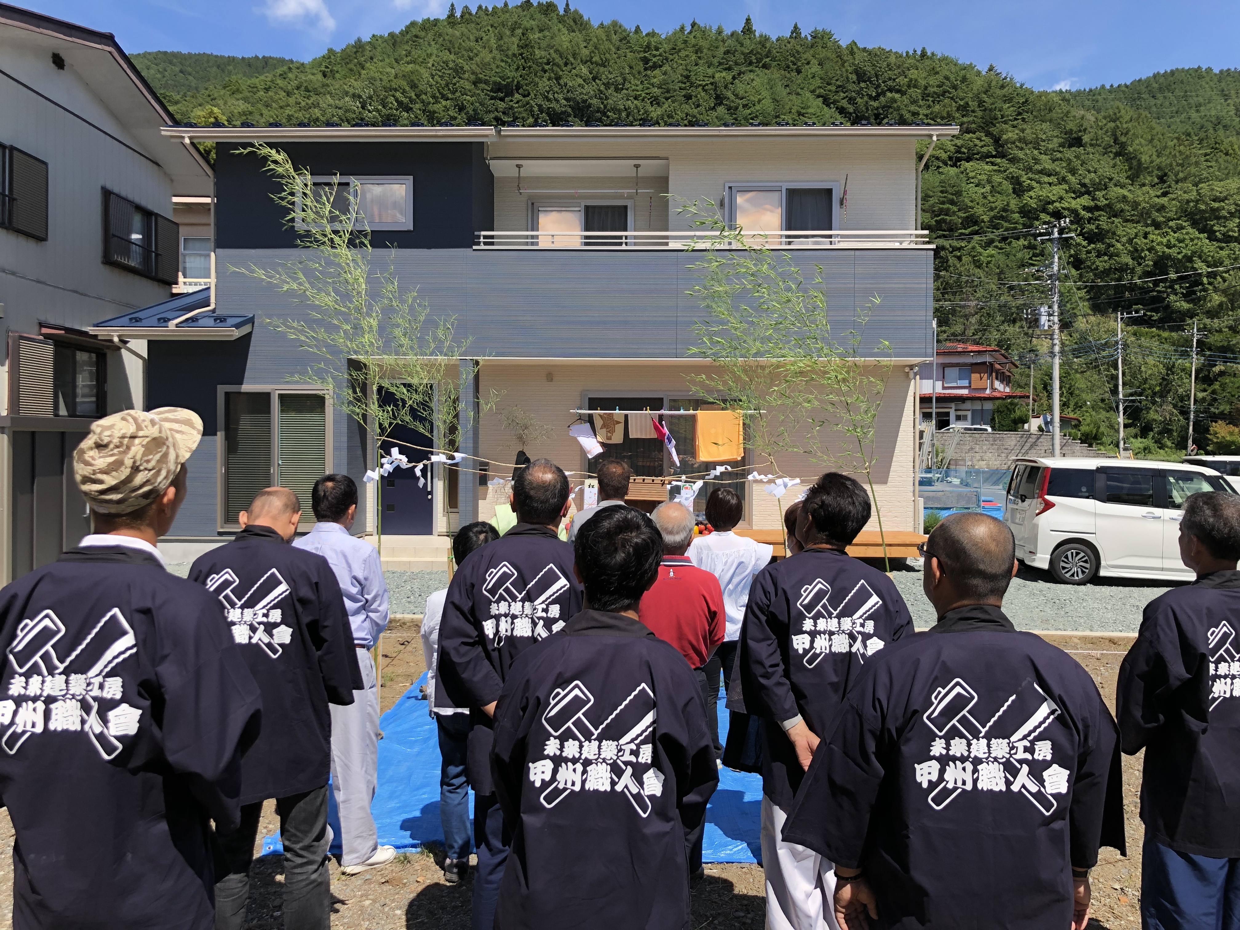 山梨の工務店、未来建築工房。富士吉田市にて地鎮祭を執り行いました。