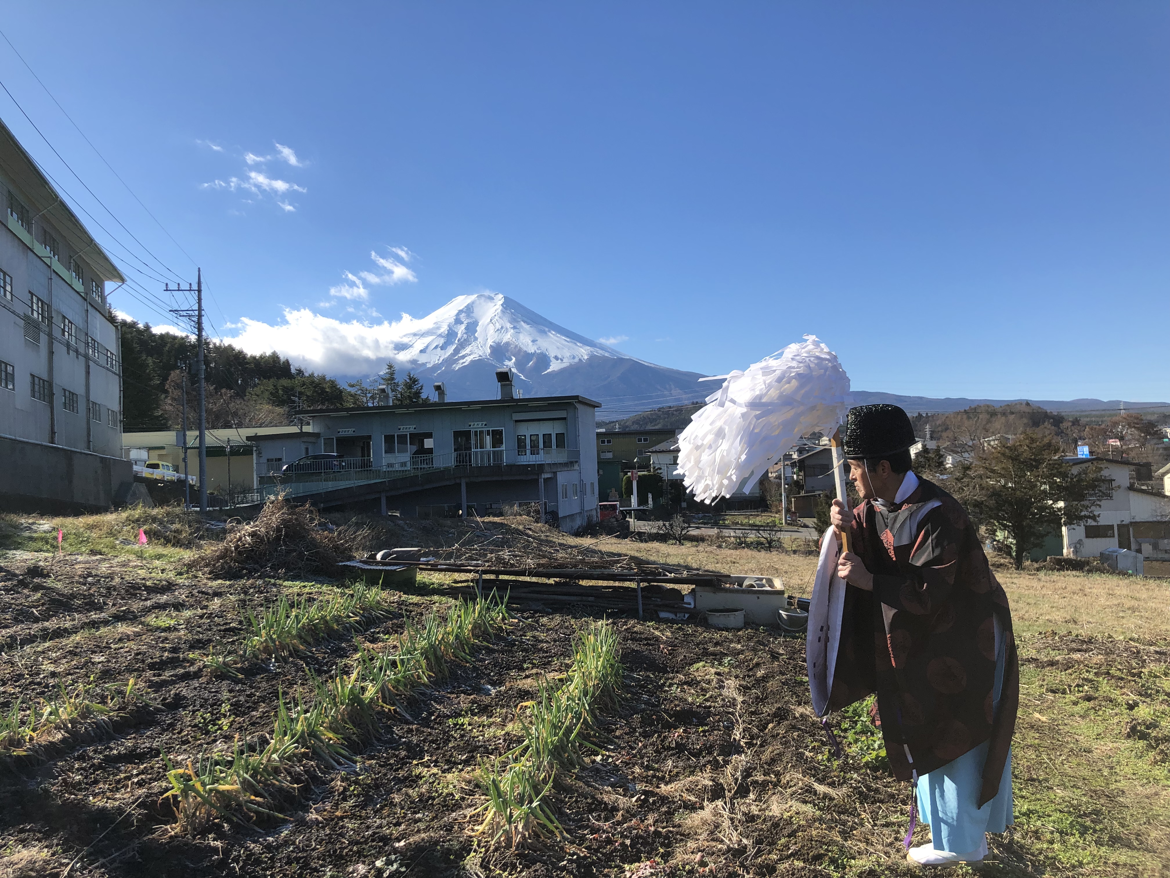 山梨県の工務店、未来建築工房とつくる注文住宅。｜富士吉田市大明見の家、地鎮祭