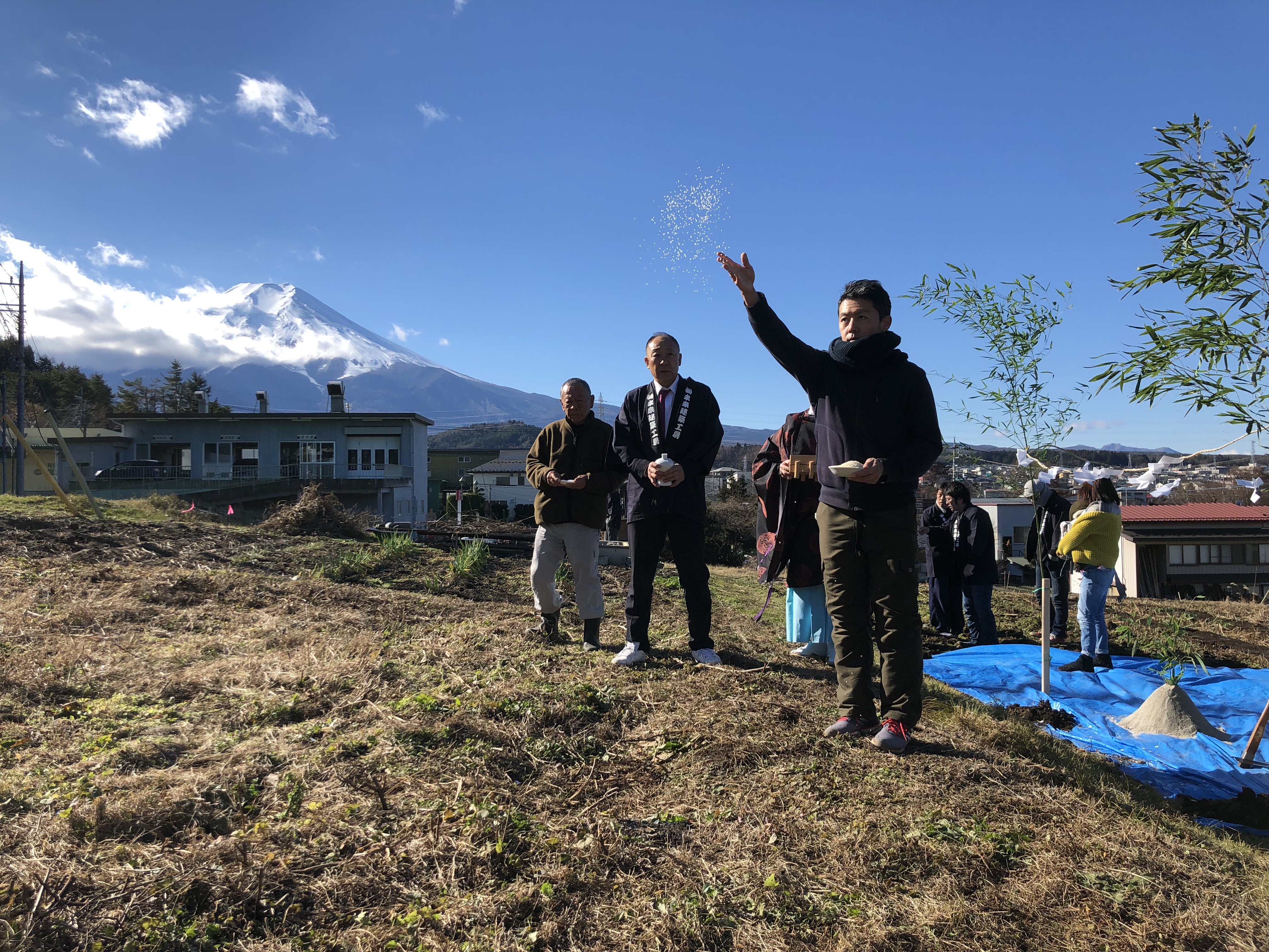 山梨県の工務店、未来建築工房とつくる注文住宅。｜富士吉田市大明見の家、地鎮祭