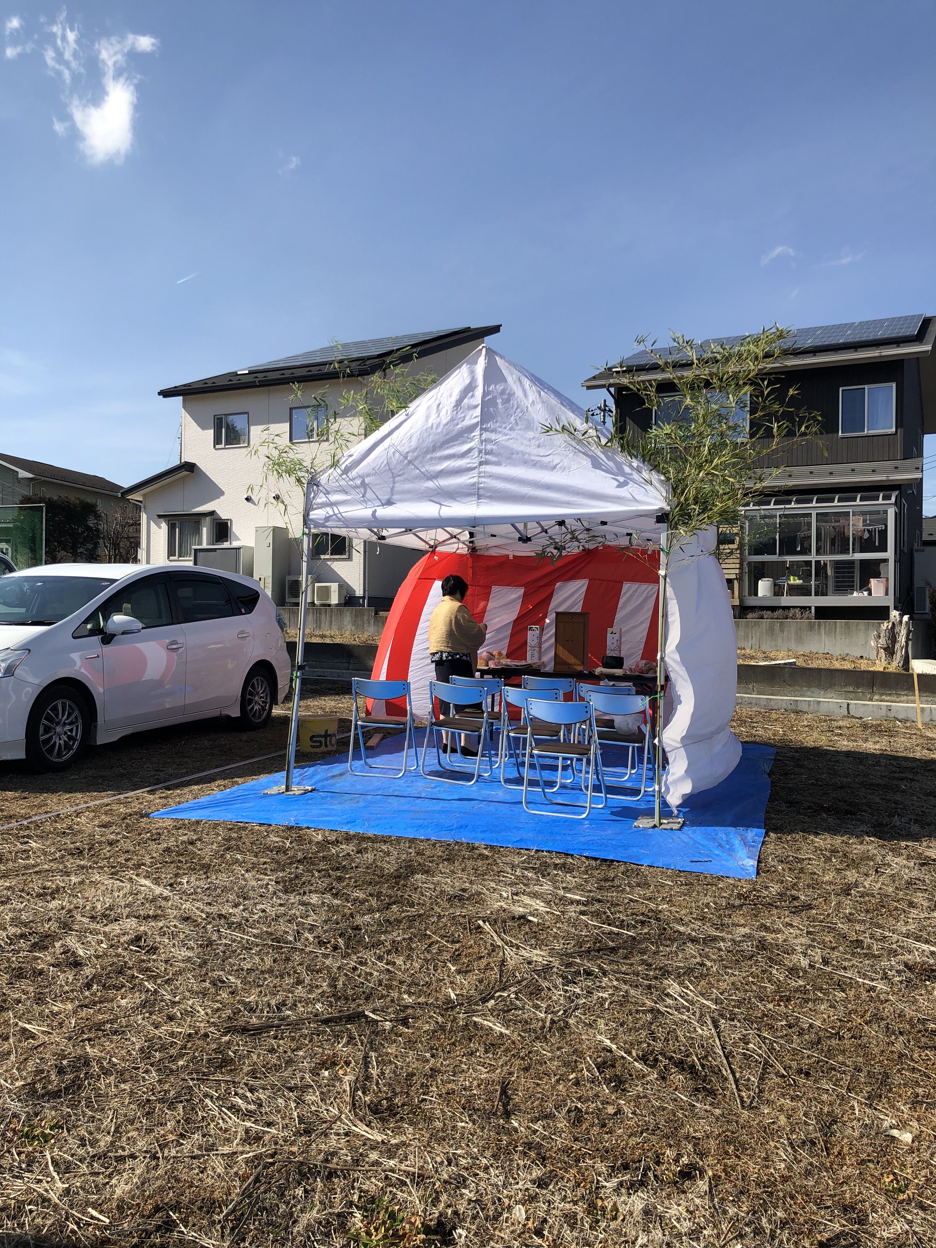 山梨県の工務店、未来建築工房とつくる注文住宅。｜富士吉田市の古民家、地鎮祭