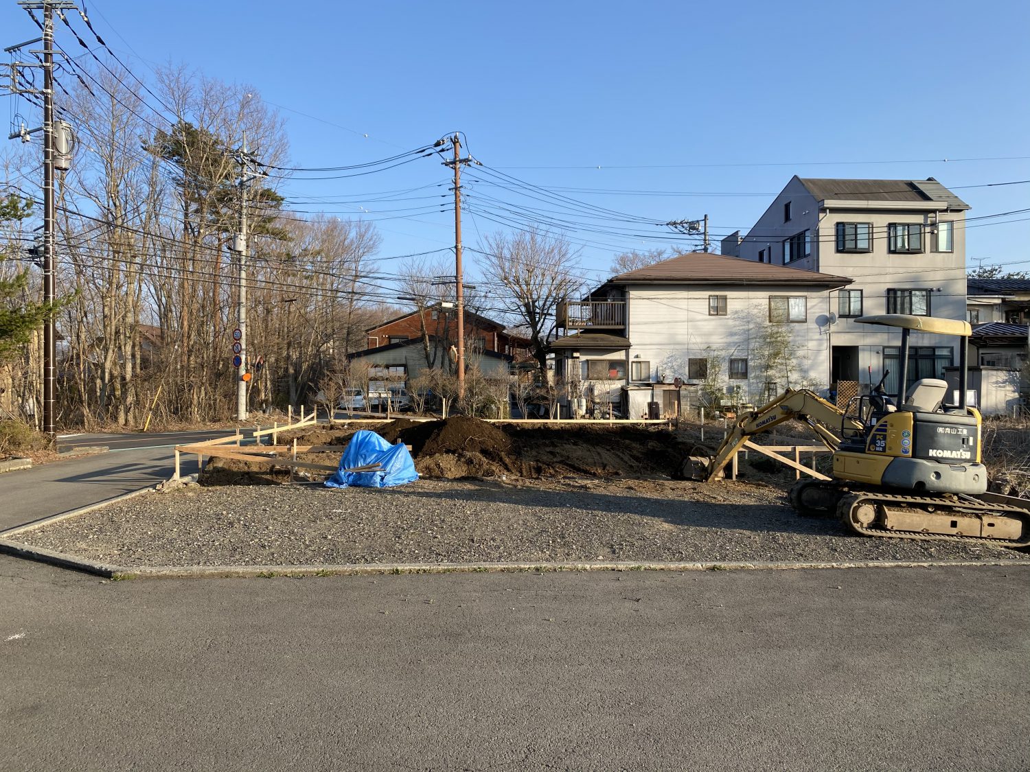 山梨県の工務店、未来建築工房とつくる注文住宅。｜山中湖で倉庫件ガレージ着手！！！